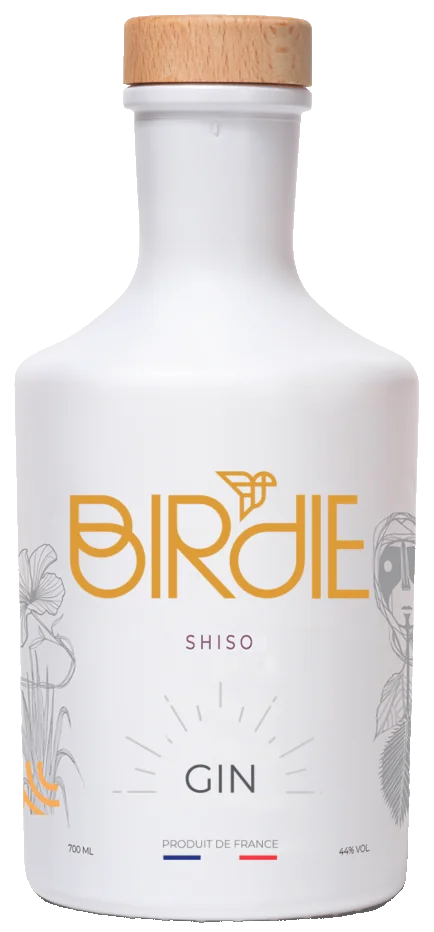Flacon Gin Birdie Shiso — Feuille de shiso